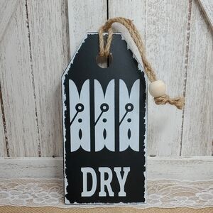 DRY Laundry Room Wooden Sign